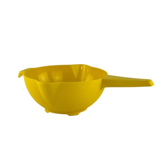 Vintage Tupperware Yellow Colander Strainer 1523 Retro Kitchen Gadget Utensil - Picture 8 of 8